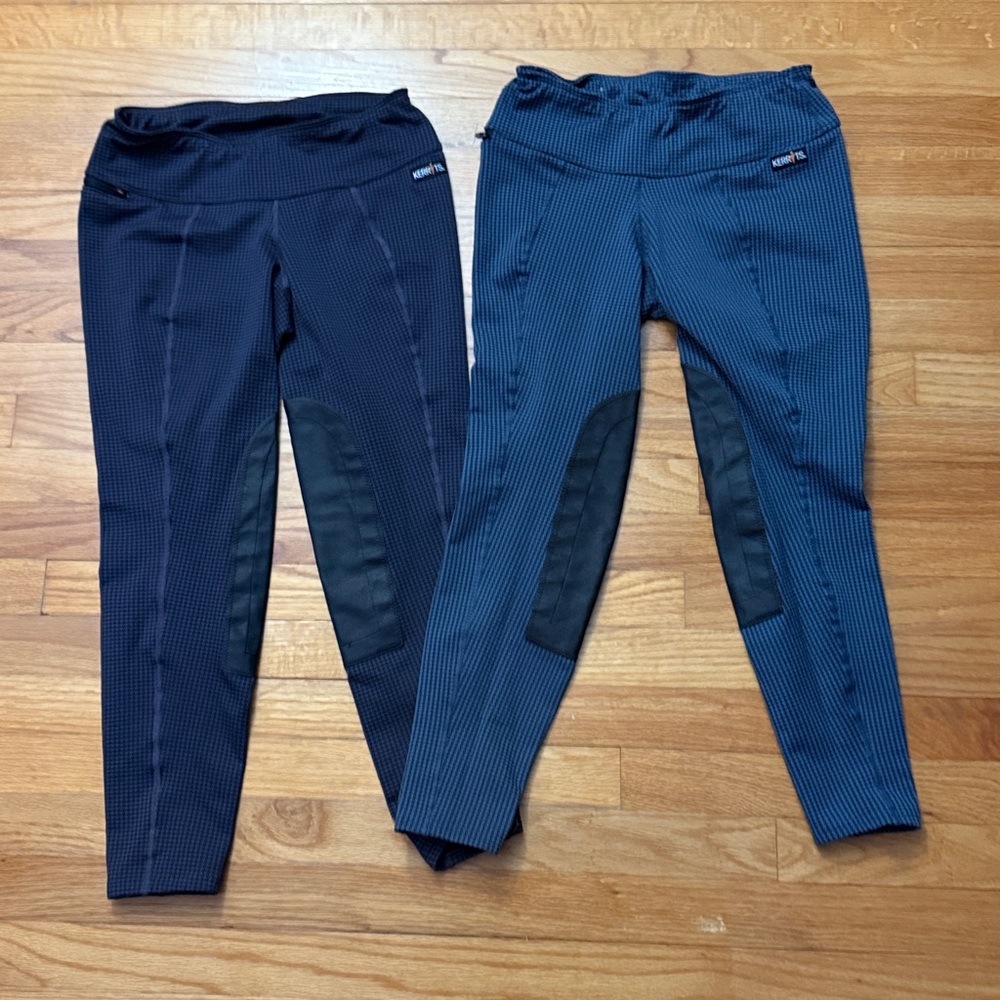 Kerrits  2 Riding Pants Womens  Houndstooth Patch  Tight‎ pants P01